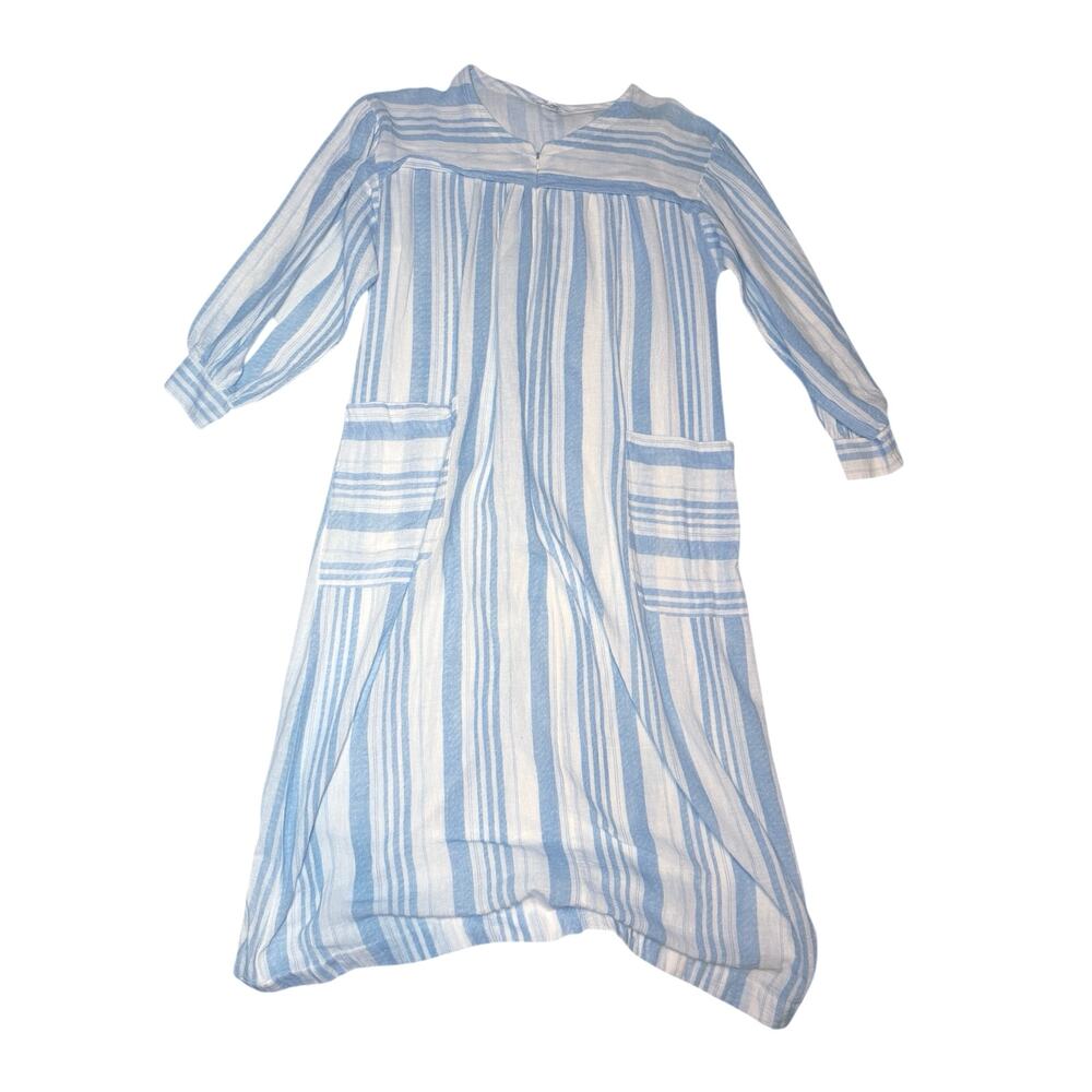 Vintage Donna Richard for Gillian & O’Malley Nautical White Blue Robe Sleepwear